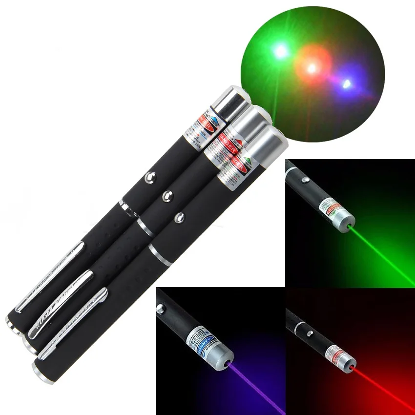 Hot Green/Red/Blue Violet Laser Pen Laser Pointer Pen Visible Beam