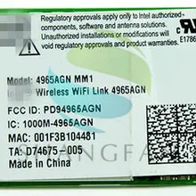 Двухдиапазонный 4965AGN 4965AN 4965 agnmw 300 Мбит/с мини PCI-e WLAN Беспроводная Wifi карта