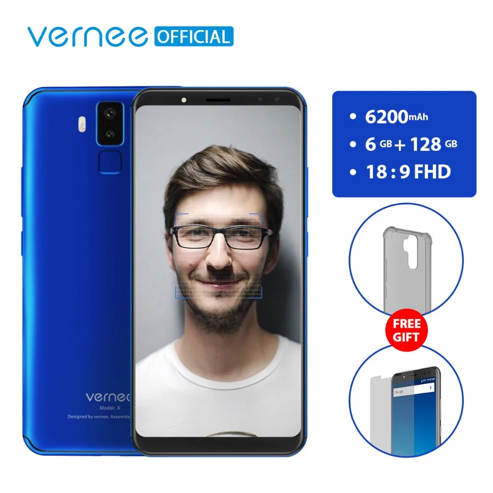 Vernee X 6GB RAM 128GB ROM Smartphone Face ID Android 7 1 Octa Core 6 0