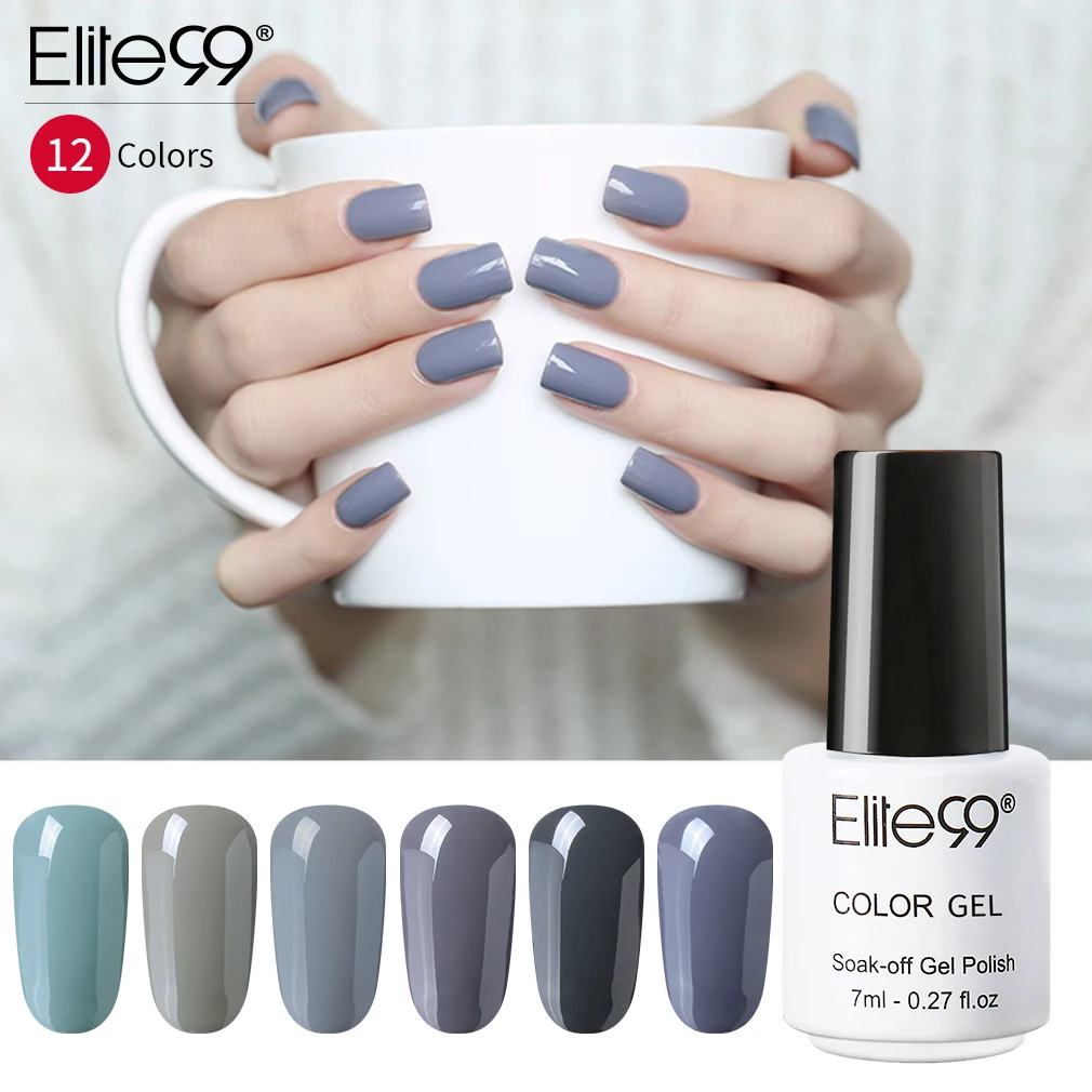 

Elite99 Nail Gel Polish 7ML Hybrid Nail Art Semi Permanent gel varnishes Soak Off Top White Gel Lacquer Nail Art Lacquer Polish