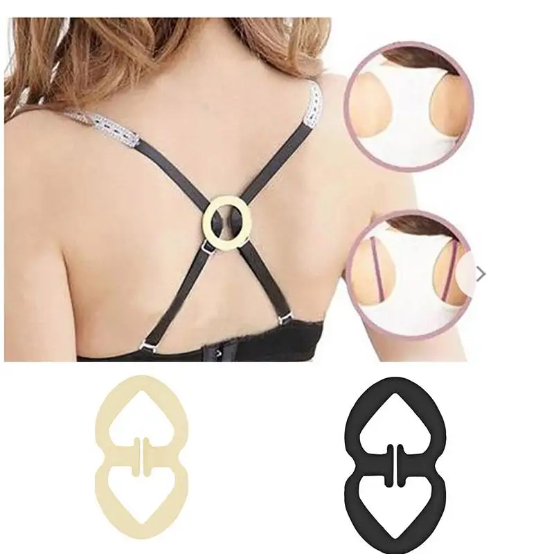 

8-shaped Invisible Underwear Buckle Environmentally Materials Beautiful Underwear Back Anti-slip Cross Shoulder Strap Buckle