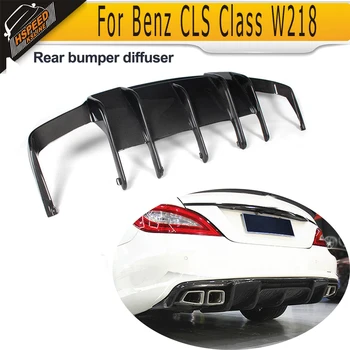 

For W218 Carbon Fiber Auto Car Rear Bumper Diffuser Lip Spoiler for Mercedes Benz W218 CLS350 CLS63 AMG 2012 - 2017