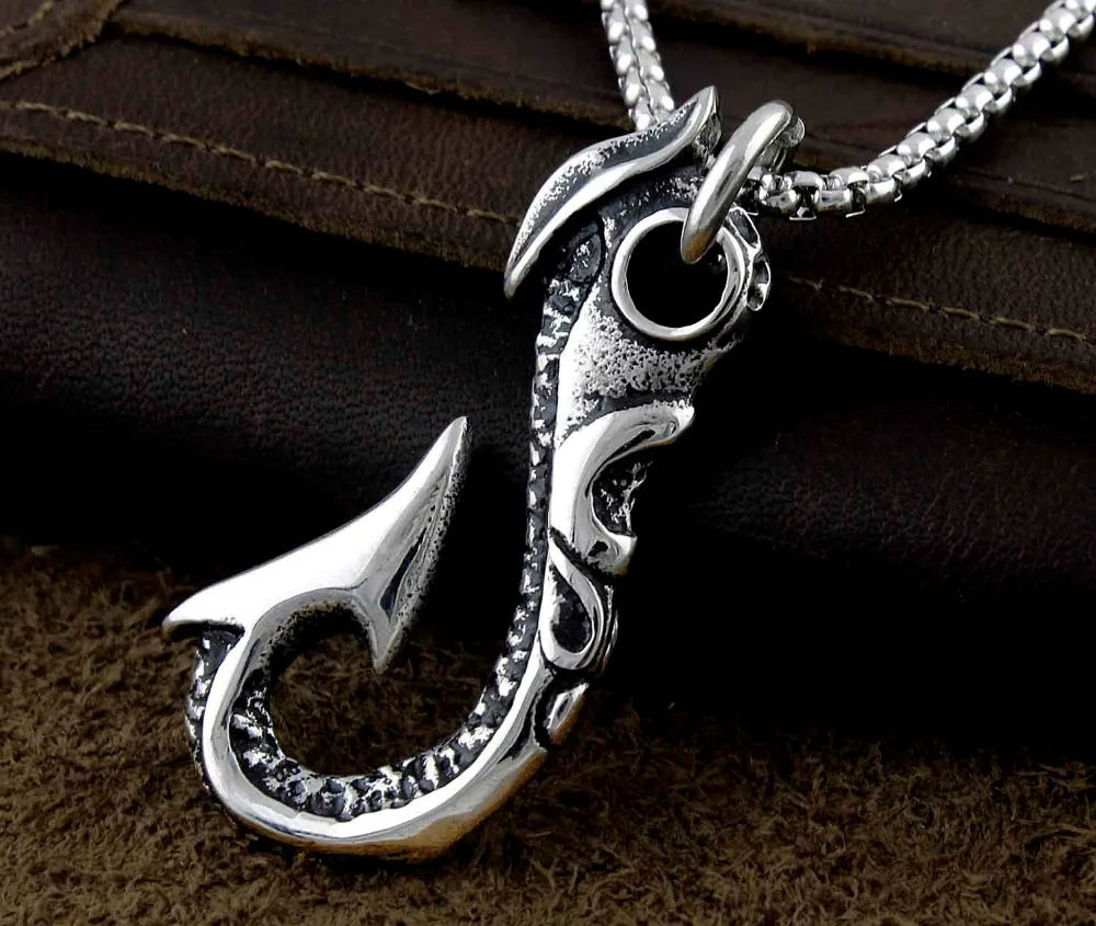 Mens Stainless Steel Biker Charm Pendant Necklace Jewelry 0028biker