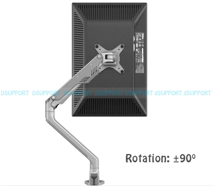 Алюминиевый 360 градусов нефтяной газ пружины 1"-30" монитор рука легкая и быстрая установка монитор держатель крепление загрузки 2-9kgs