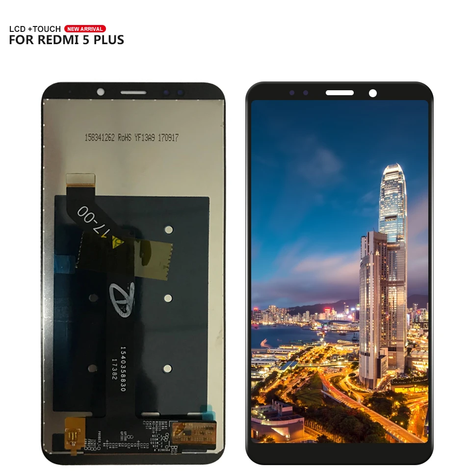 ЖК-дисплей для Xiaomi Redmi 5 Plus с сенсорным экраном и дигитайзером в сборе рамкой Hongmi