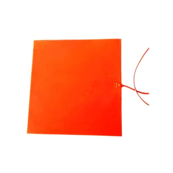 

120V 1500W 700*700mm Silicone Heater for machine adhesive 1 side 100k thermistor center 1000mm lead wire from middle of 1 side