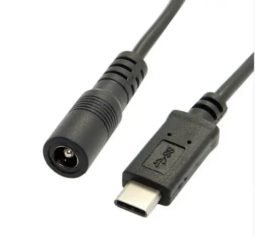 CY USB 3.1 Type C USB-C to DC 5.5 2.5mm Power Plug Charge Cable for Mac Phone