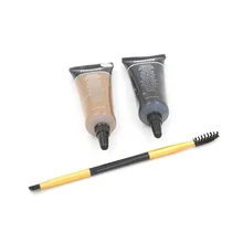 Гель для бровей для глаз набор коричневый с кисточкой 1 шт. Sobrancelhas гель для бровей Макияж Бровей 16135