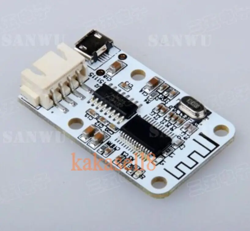 

2PCS DC 5V Micro USB Power 3W+3W Bluetooth 4.0 Audio Receiver Board Wireless Digital Mini Bluetooth Amplifier Module For Speaker