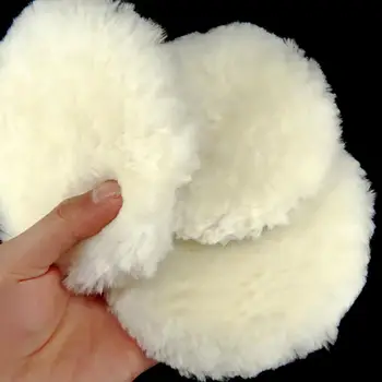 

Adeeing 1Pcs Wool Buffing Pad Wax Polishing Buffer Car Polisher Ball Kit with Magic Sticker for Polishing Cream Buffing Pad