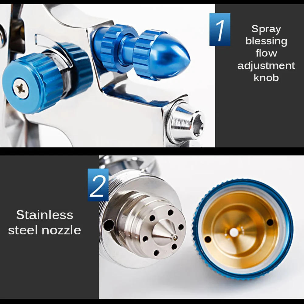 Профессиональный пистолет-распылитель с 3 насадками 1,4 мм 1,7 мм и 2,0 мм краскопульты Аэрограф Для краскопульта