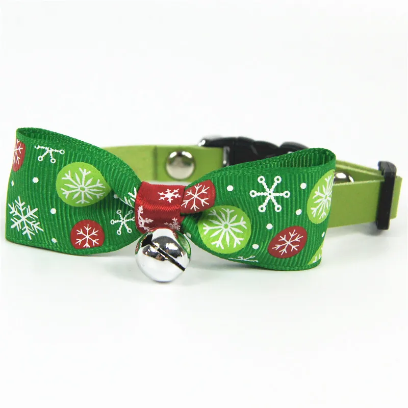 HOTFUN Рождественский бант для питомца, собачий галстук-бабочка, ошейник с колокольчиками, кошачий галстук, товары для домашних животных, аксессуары для собак с колокольчиком - Цвет: Style 2A