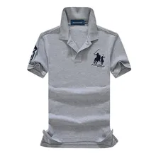abundance flloh summer 100% mesh import pique cotton big horse men 3 embroidery logo polo shirts fashion brand polo shirts
