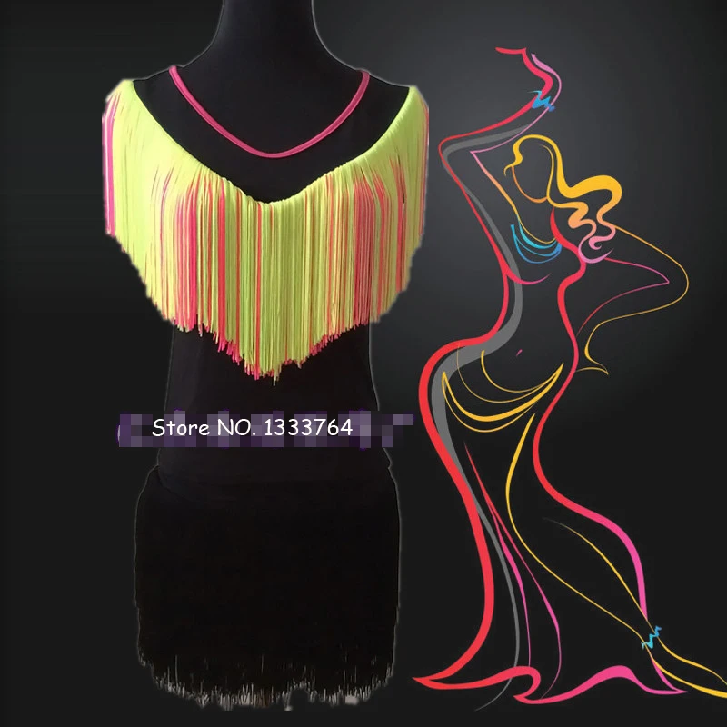 

2015 Beyonce Leotard Latin Dance Wear Women Latin Dance Dress Ladies Latin Fringe Danse Costume Dancing Clothing Lady DanceWear