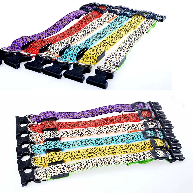 Leopardo-di-modo-LED-Pet-Dog-Collar-Lampeggiante-In-Nylon-Illuminazione-di-Sicurezza-LED-Collare-2 (2)