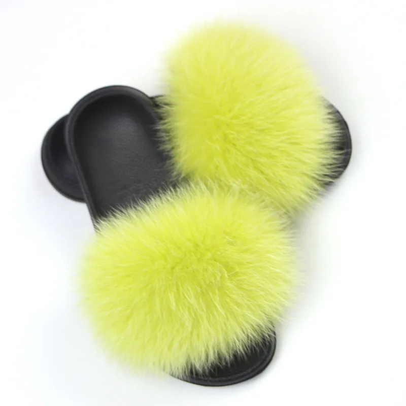 SF0322-New-Fur-Slides-Women-s-Real-Fox-Fur-Slippers-Shoes-Flip-Flops-Flat-Fluffy-Fur (3)