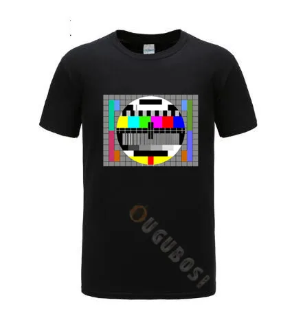 

2019 TV Signal T-Shirt Men Sheldon Cooper T Shirts Comic Science Geek Tshirt The Big Bang Theory Tees Tops Fitness Streetwear