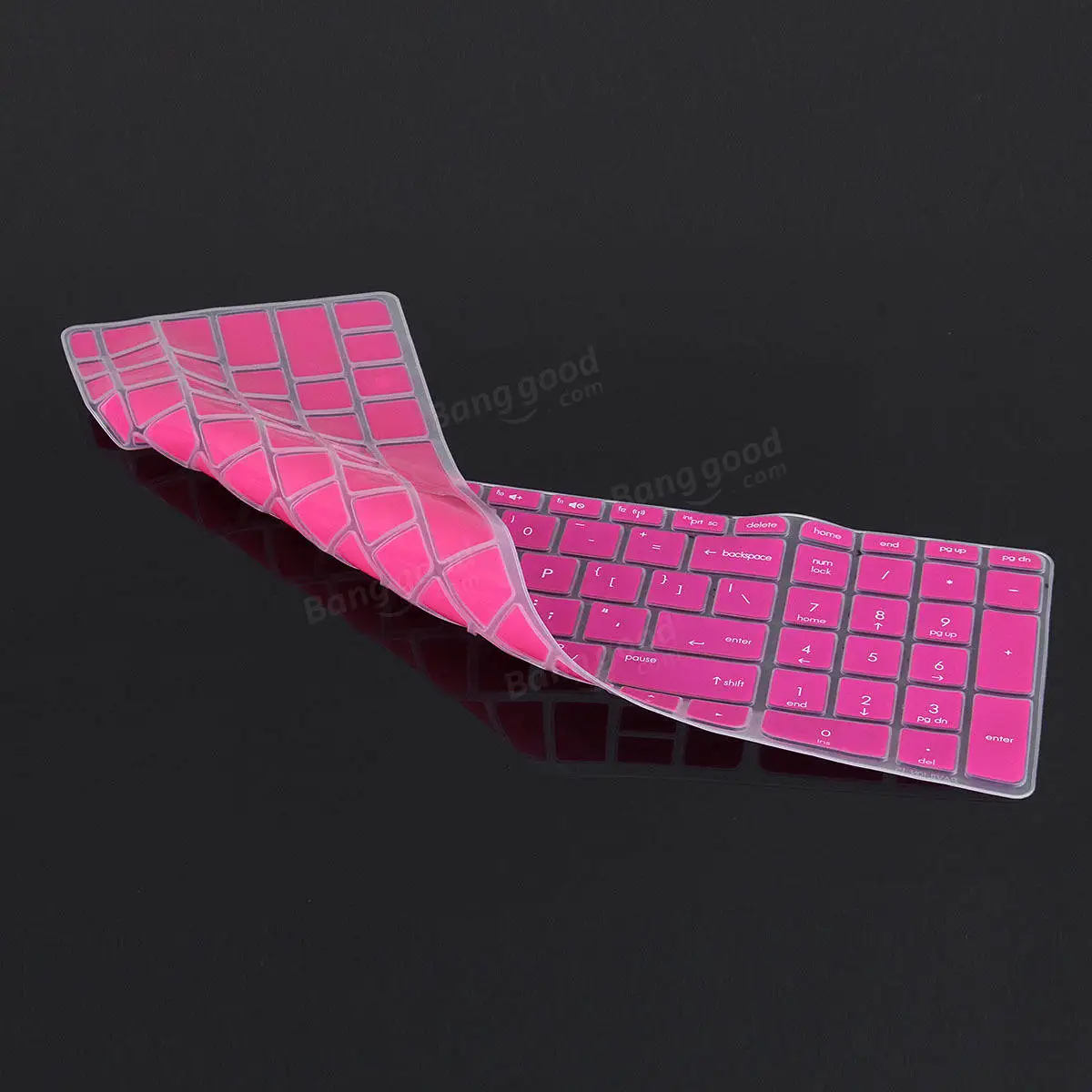 Transparent/Black/Blue/Purple/Rose Red Notebook Keyboard Protector Keyboard Cover for HP Pavilion 15
