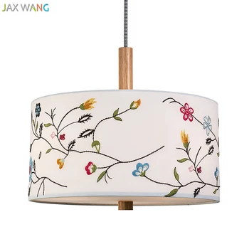 

Modern Minimalist Creative Pendant Lights Fabric Lampshade Lamp for Living Room Restaurant Bedroom Bedside Home Lighting Decor
