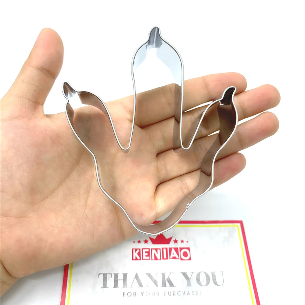 KENIAO Dinosaur Foot Cookie Cutter for Kids-10 CM-Biscuit Fondant Bread Sandwich Mold Stainless Steel