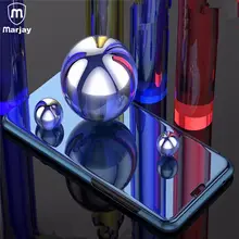 

Marjay Smart Mirror Flip Leather Case For Samsung Galaxy Note 5 Clear View Smart Back Cover For Samsung A3 A5 A7 2017 2018 Cases