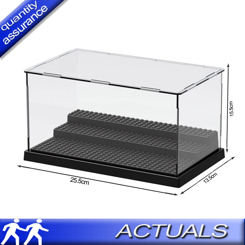 

LELE Display Case Deluxe Acrylic Display Case Collectible Figures Building Blocks Mini Display Box Compatible with Lego Bricks