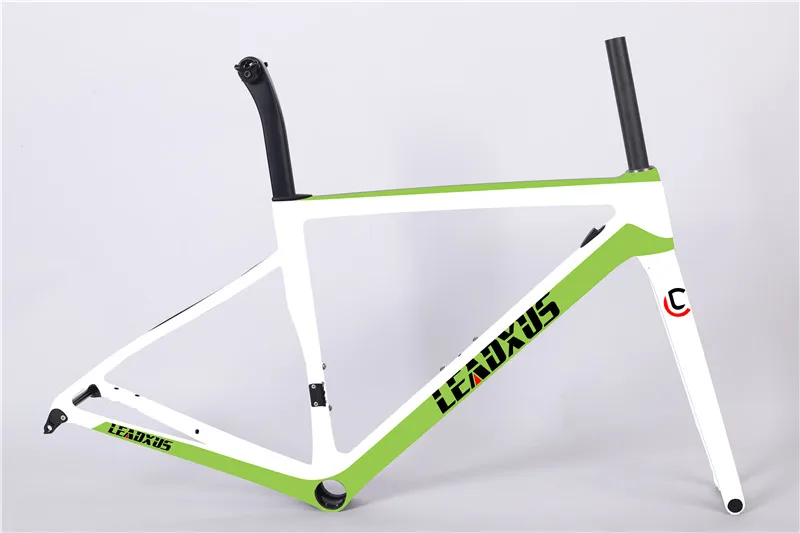 LEADXUS cl550 ультра легкая карбоновая рама T1000 карбоновая рама для велосипеда волокно рама велосипеда 44/49/52/54/56/58 см - Цвет: Белый