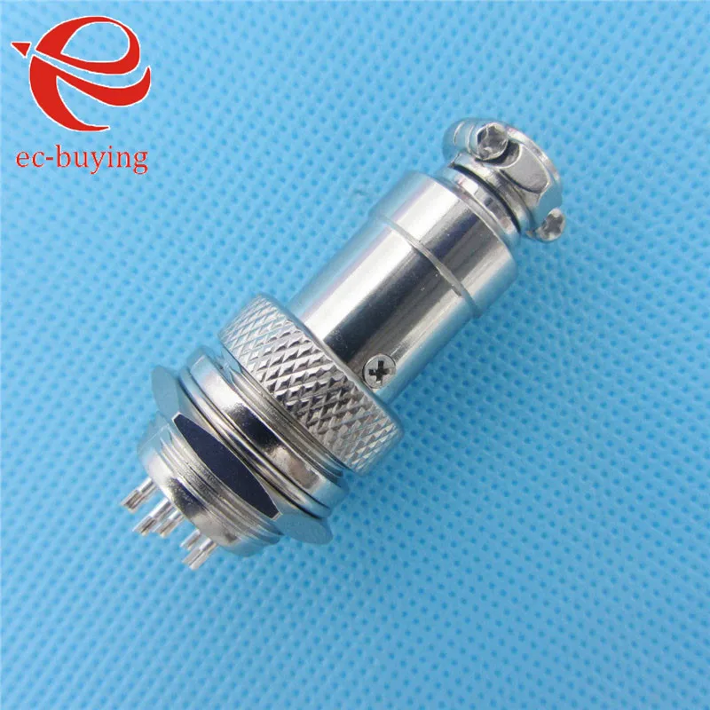 

10 Sets GX16 7 Pin Diameter 16mm GX16-7P Aviation Plug Socket Air Connector Male+ Female Metal