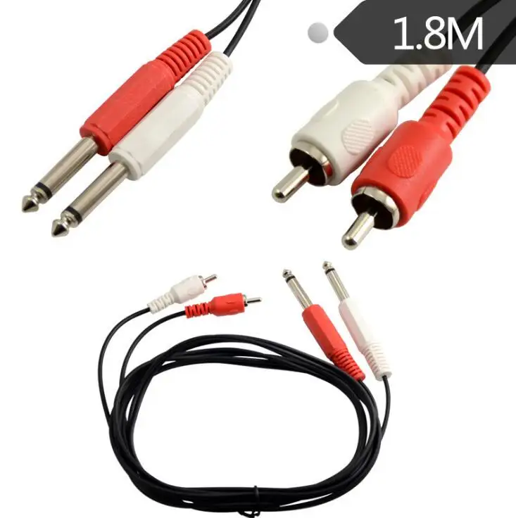Аудиокабель LBSC 6 35 RCA с двойной головкой 1 8 на аудиокабель 2 миксера lotus