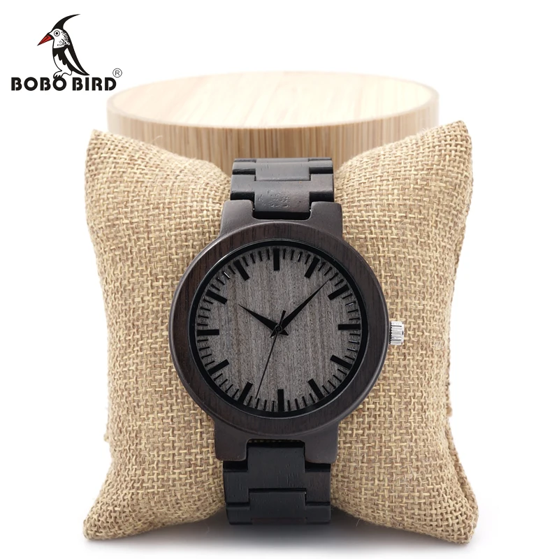 Prix pour Bobo bird c30 hommes marque designer cadran en bois plein ébène en bois Montres à quartz Japon 2035 Miyota Mouvement Bande de Bois Montre pour Hommes Prix pour Bobo bird c30 hommes marque designer cadran en bois plein ébène en bois Montres à quartz Japon 2035 Miyota Mouvement Bande de Bois Montre pour Hommes