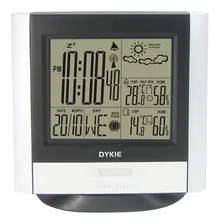Квадратная Беспроводная метеостанция с цифровым будильником Крытый Уличный Термометр гигрометр электронный влажность температуры