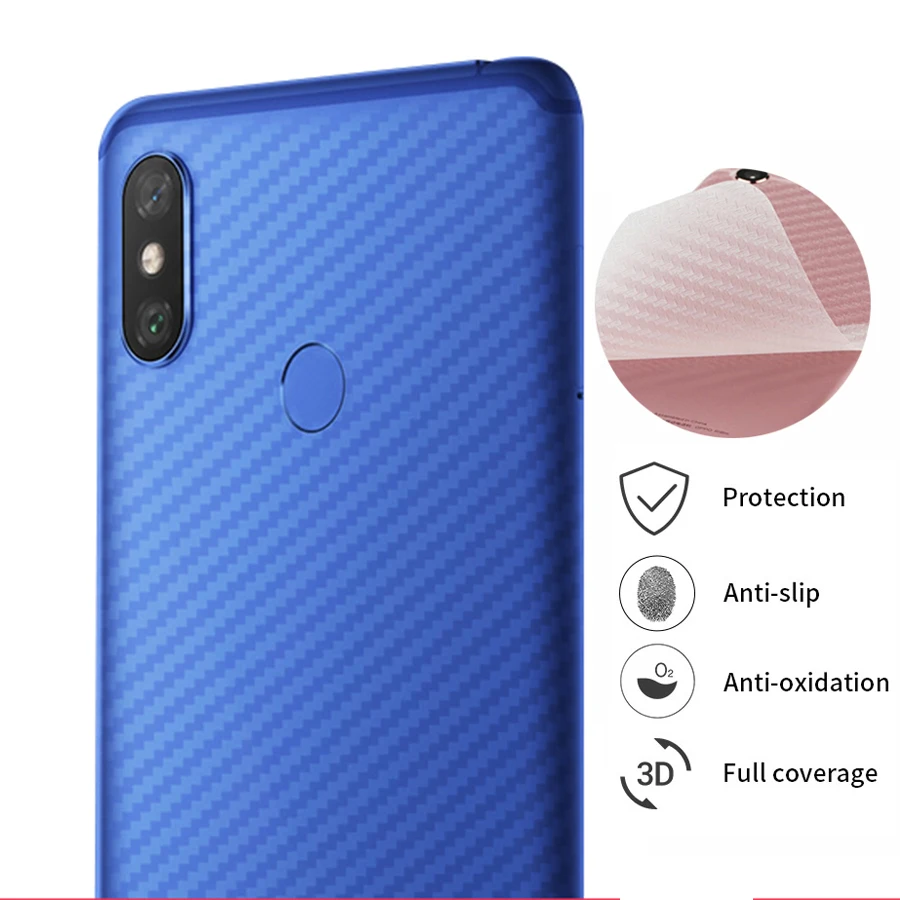5 шт./партия 3D карбоновое волокно задний протектор экрана для Xiaomi mi Max 3 2 x S 8 6 Note
