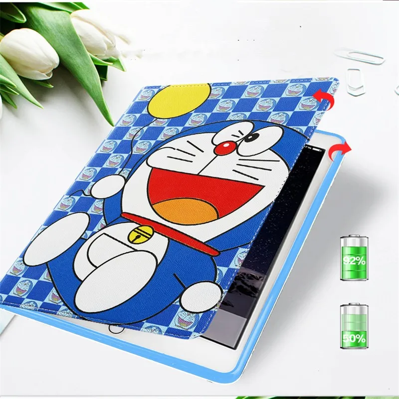 Милый мультфильм личности Doraemon узор кожа Smart Cover для Ipad Mini 1234 общие чехол для планшета Фирменное Качество