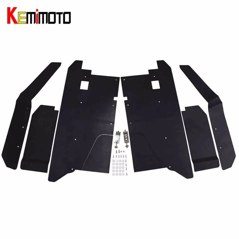 

KEMiMOTO UTV Fender Flares Mud Flaps Set for Polaris Ranger XP 900 XP 1000 570 Ranger Crew XP 900 Crew XP 1000 2013-2018