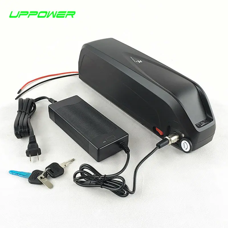 

New Shark Case Samsung/LG 52V 13Ah eBike Battery 14S5P Li-ion Battery Pack with USB fit 8FUN 750W BBS02 Motor
