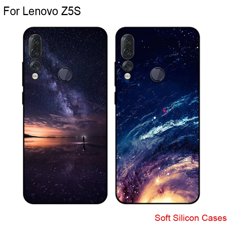Чехол для Lenovo Z5S L78071 силиконовый мягкий чехол-накладка чехлы с звездным рисунком Z