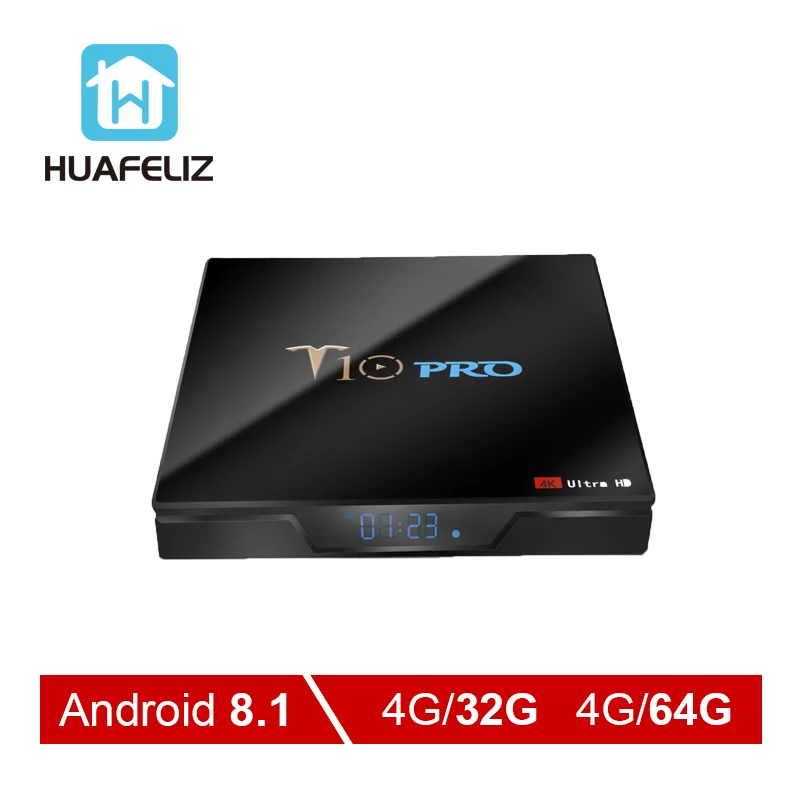 

T10 Pro TV Box Amlogic S905X2 2.4G + 5G WiFi BT4.1 Android 8.1 4GB 64GB 32G USB3.0 4K VP9 Smart Tv BoxS PK H96 X96