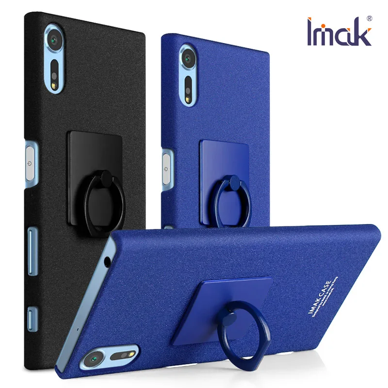 Cover for Sony Xperia XZ Case IMAK Frosted Cowboy Ring Holder for Sony Xperia XZS Back cover Sony XZ / XZs 360 Full Protection Cover for Sony Xperia XZ Case IMAK Frosted Cowboy Ring Holder for Sony Xperia XZS Back cover Sony XZ / XZs 360 Full Protection
