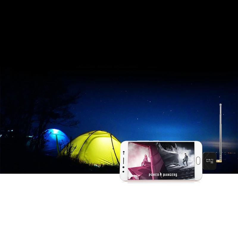 Portable USB DVB-T/T2 TV Tuner Stick Dongle Receiver for Android Smartphone