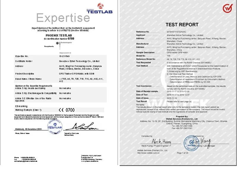 Certifications