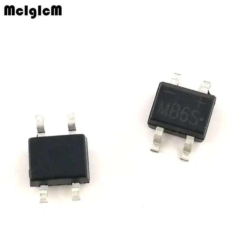 MCIGICM 50 шт. 600V 0.5A лапками углублением SOP-4 SMD выпрямительный диод мост mb6s - изображение