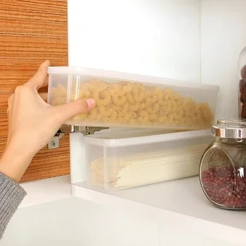 

Noodles Storage Box Sealed Crisper Refrigerator Plastic Food Preservation Box Cereal Sorting Container Kitchen Supplies