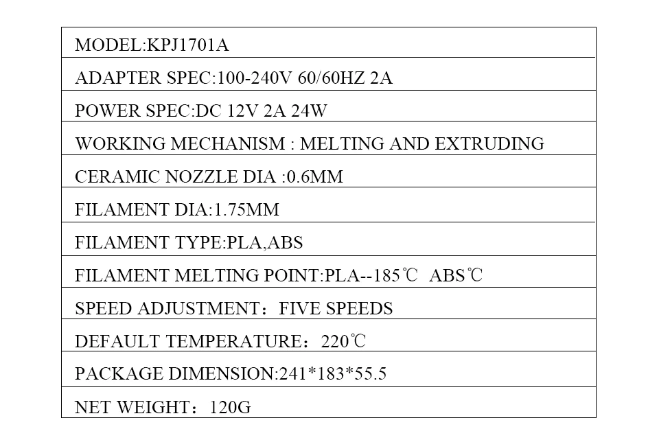 3d принтер Ручка для рисования Пластик ручка с 5V 2A адаптер OLED Дисплей 3 вида цветов пла-пластиковым наполнителем, 3D печать