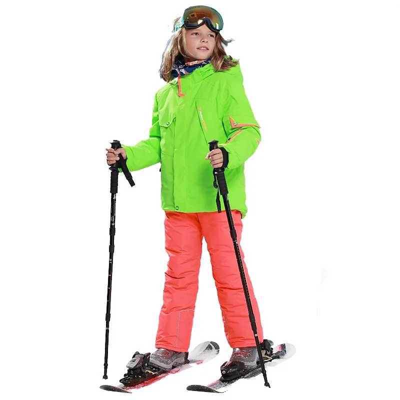 

2018 Kids Clothes Ski Suit Windproof 5000 Ski Jackets+pant Sets Winter Snow Sport Suit for Boys Outdoor Children Clothes