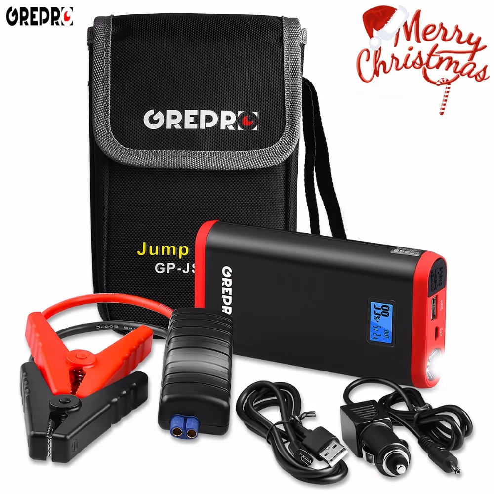 Portable Car Jump Starter 500A Auto External Battery 12V Multi-function Vehicle Emergency Battery Booster Car Starter Power Bank