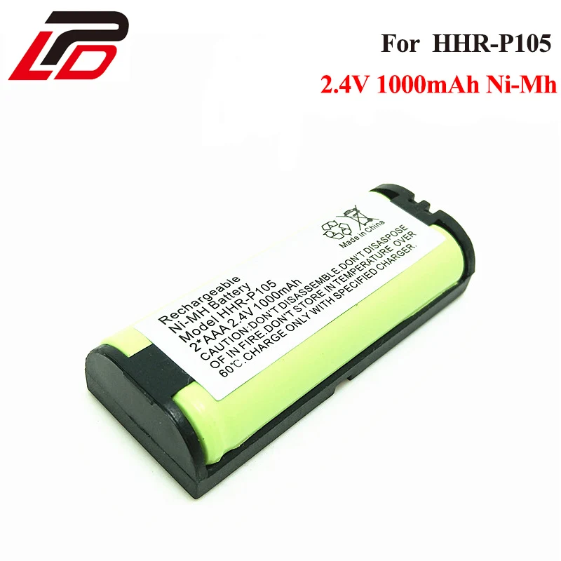 2.4V 1000mAh Ni MH Cordless Phone Rechargeable Battery HHR P105