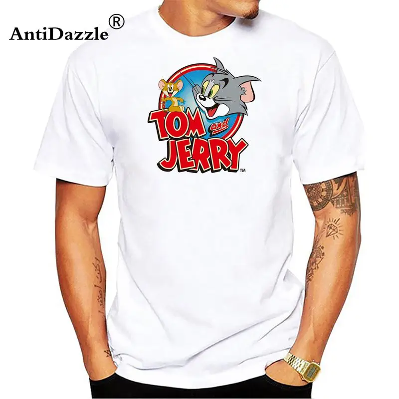 

Tom And Jerry T-shirt For Men Crazy Short Sleeve Thanksgiving Day Custom Plus Size Party Tshirt