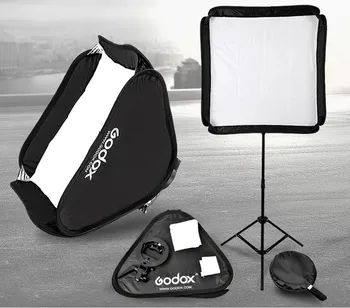 

GODOX 40x40cm Fold Portable Photo Studio Softbox Diffuser + S-Type Elinchrom Mount Bracket Kit for Flash Speedlite Strobe CD05Y