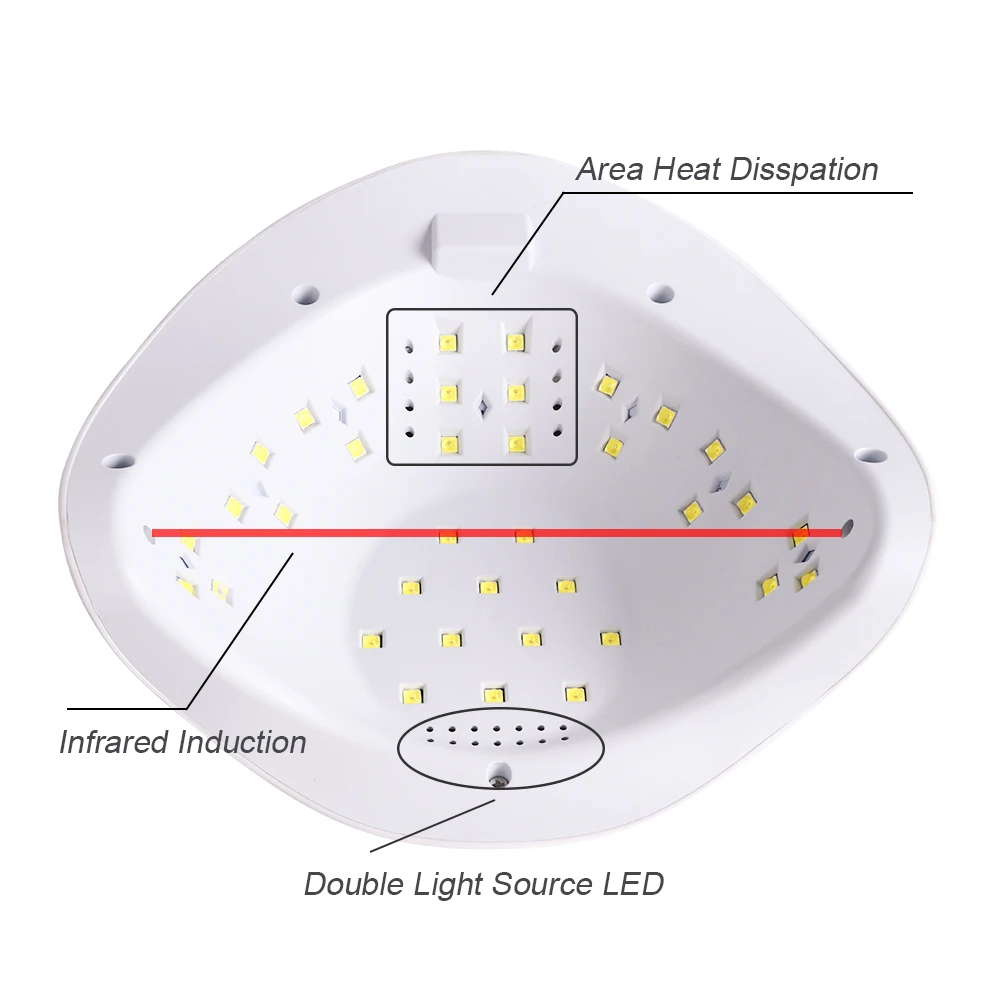 54 Вт светодиодный гель-Сушилка для ногтей, УФ лампа всех типов, лак для ногтей, сушка лака, 36 светодиодный светильник, инфракрасный датчик, маникюрные инструменты, BESUNX