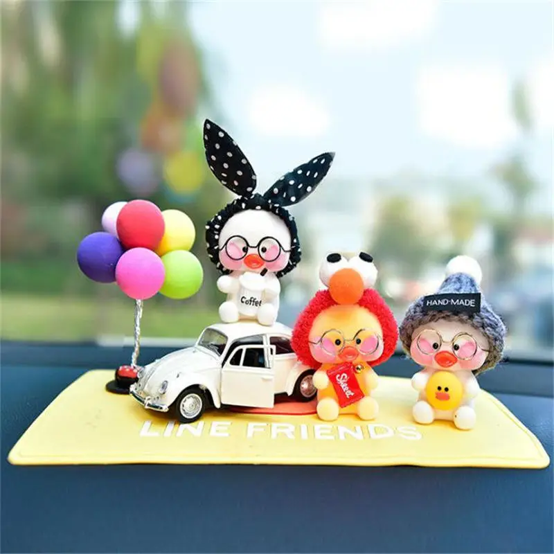 Милый брелок Lalafanfan Kawaii Cafe Mimi желтая утка экшн фигурка сумка декоративные игрушки